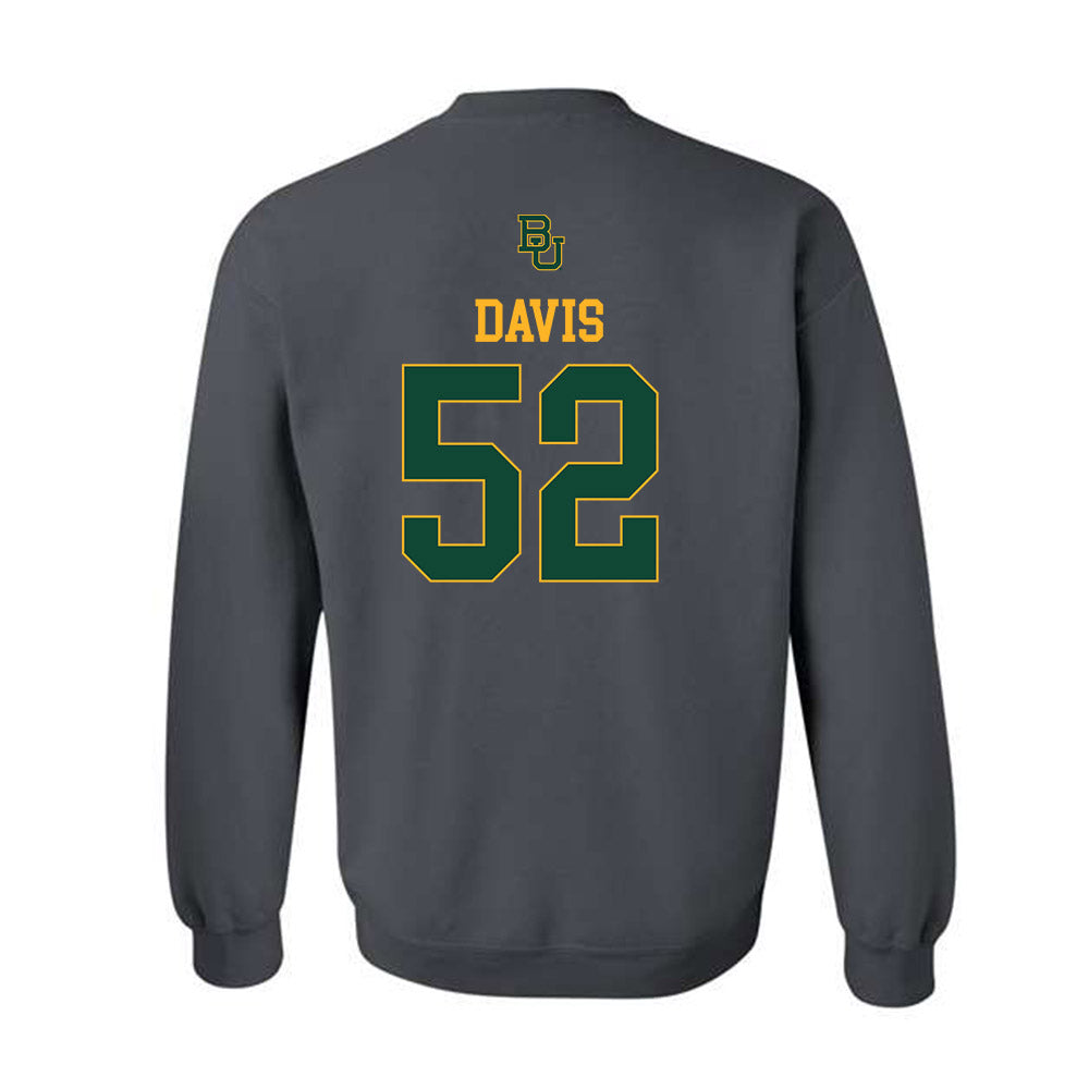 Baylor - NCAA Football : Ryan Davis - Sports Shersey Crewneck Sweatshirt-1