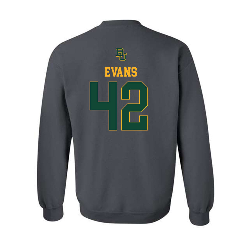 Baylor - NCAA Football : Jeremy Evans - Sports Shersey Crewneck Sweatshirt-1