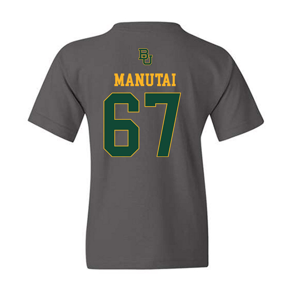 Baylor - NCAA Football : Aleki Manutai - Sports Shersey Youth T-Shirt-1