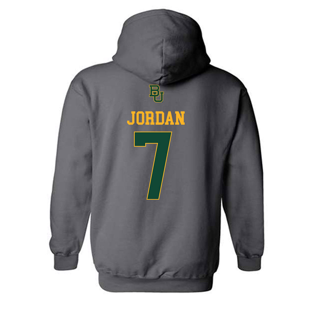Baylor - NCAA Football : Devon Jordan - Sports Shersey Hooded Sweatshirt-1