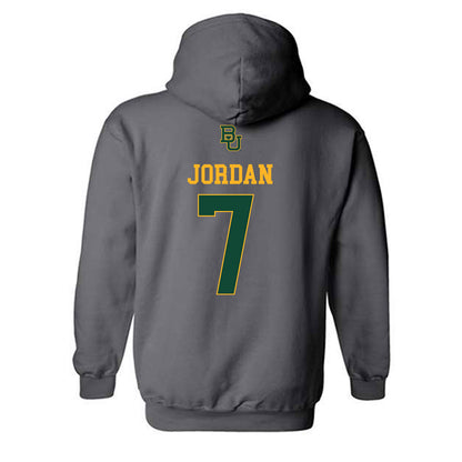 Baylor - NCAA Football : Devon Jordan - Sports Shersey Hooded Sweatshirt-1