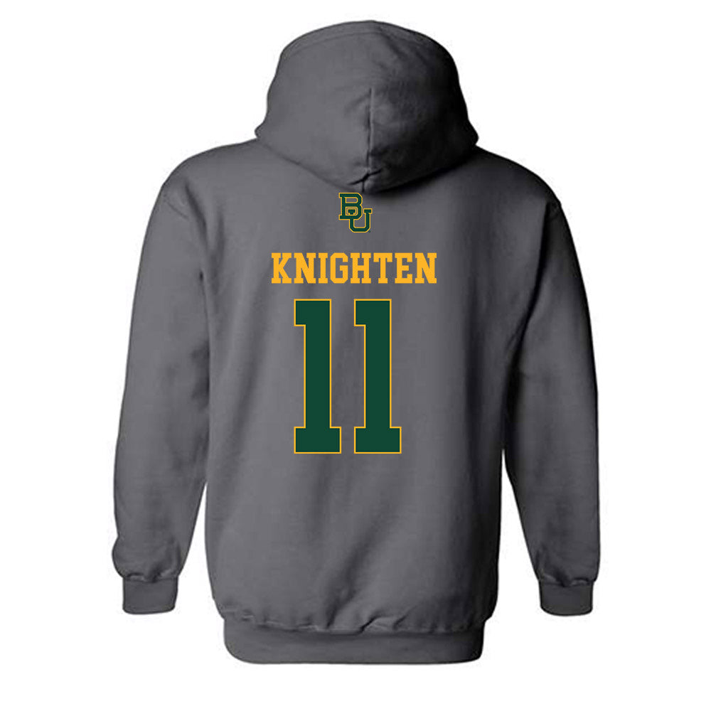 Baylor - NCAA Football : Caden knighten - Sports Shersey Hooded Sweatshirt-1