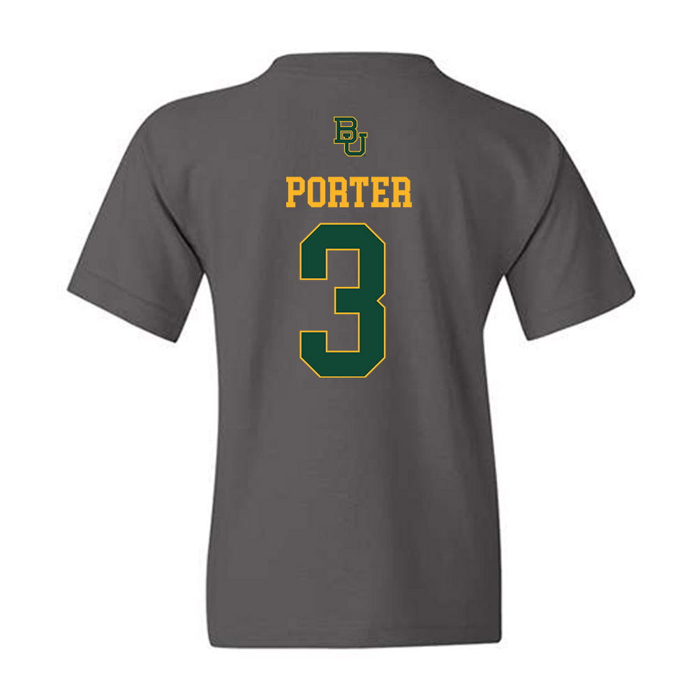 Baylor - NCAA Football : Jadon Porter - Sports Shersey Youth T-Shirt-1