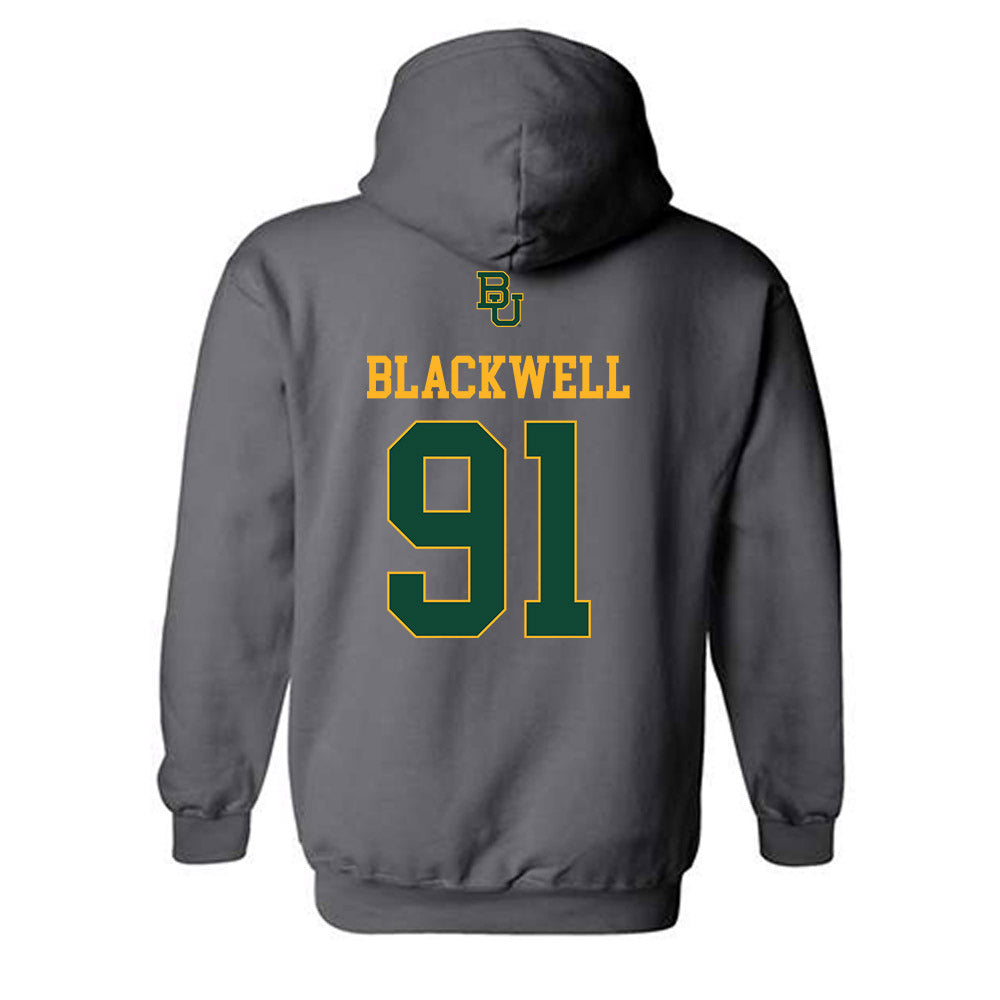 Baylor - NCAA Football : Jackson Blackwell - Sports Shersey Hooded Sweatshirt-1
