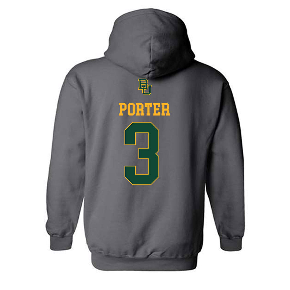 Baylor - NCAA Football : Jadon Porter - Sports Shersey Hooded Sweatshirt-1