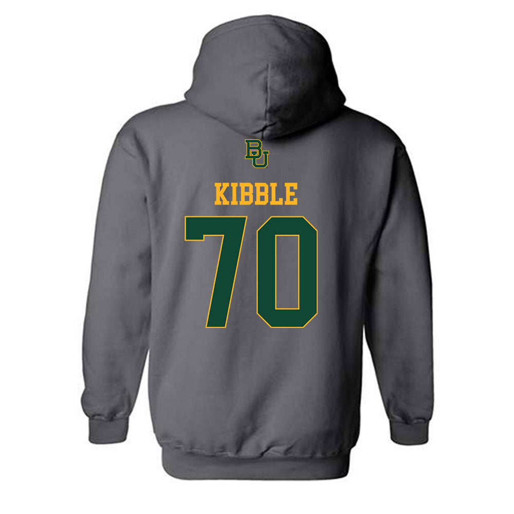 Baylor - NCAA Football : Nate Kibble - Sports Shersey Hooded Sweatshirt-1