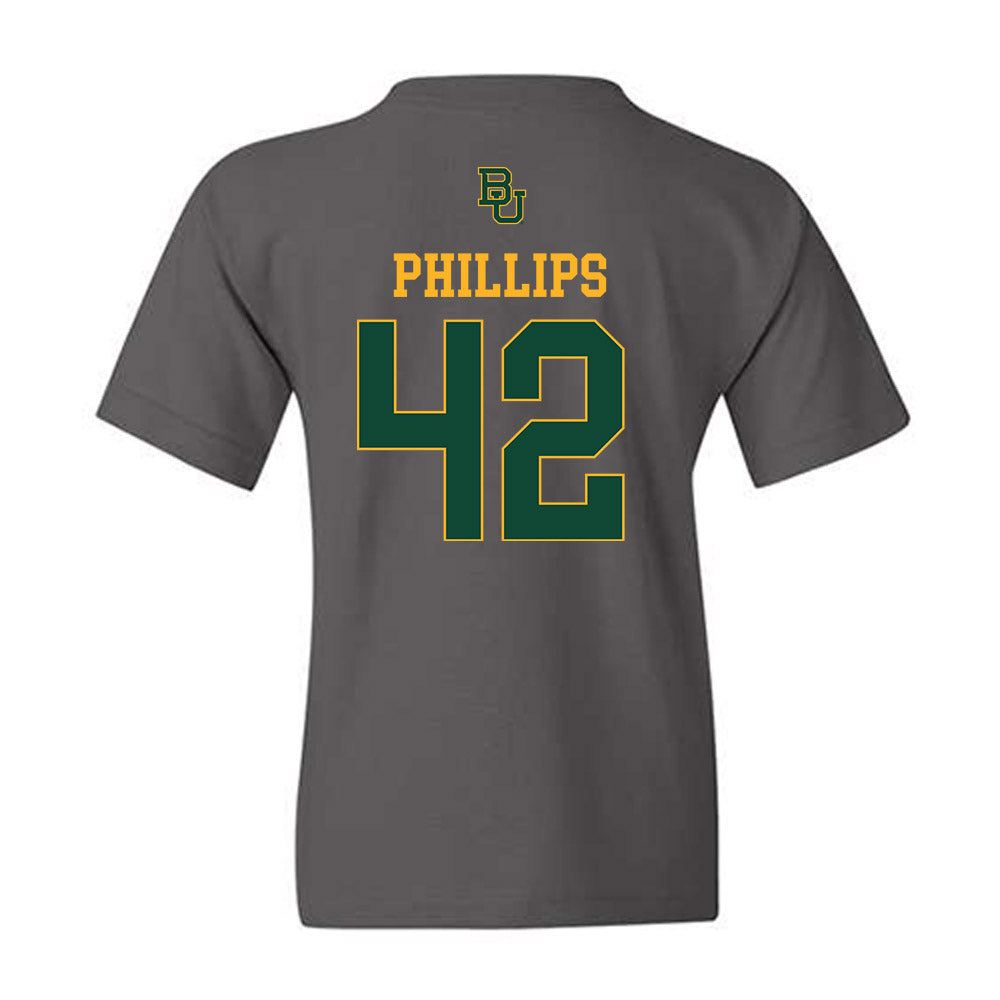 Baylor - NCAA Football : Jamarion Phillips - Sports Shersey Youth T-Shirt-1