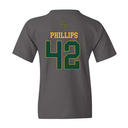 Baylor - NCAA Football : Jamarion Phillips - Sports Shersey Youth T-Shirt-1