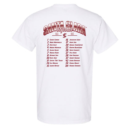SCU - NCAA Softball : - Roster T-Shirt-1