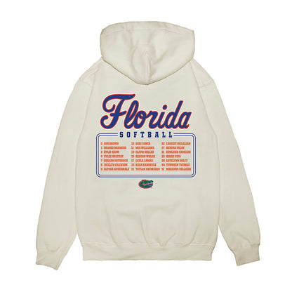 Florida - NCAA Softball : - Roster Premium Hooded Sweatshirt-1