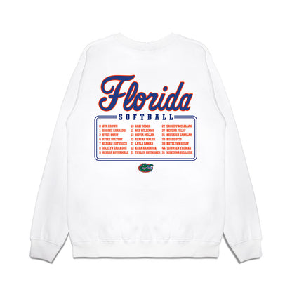 Florida - NCAA Softball : - Roster Premium Crewneck Sweatshirt-1