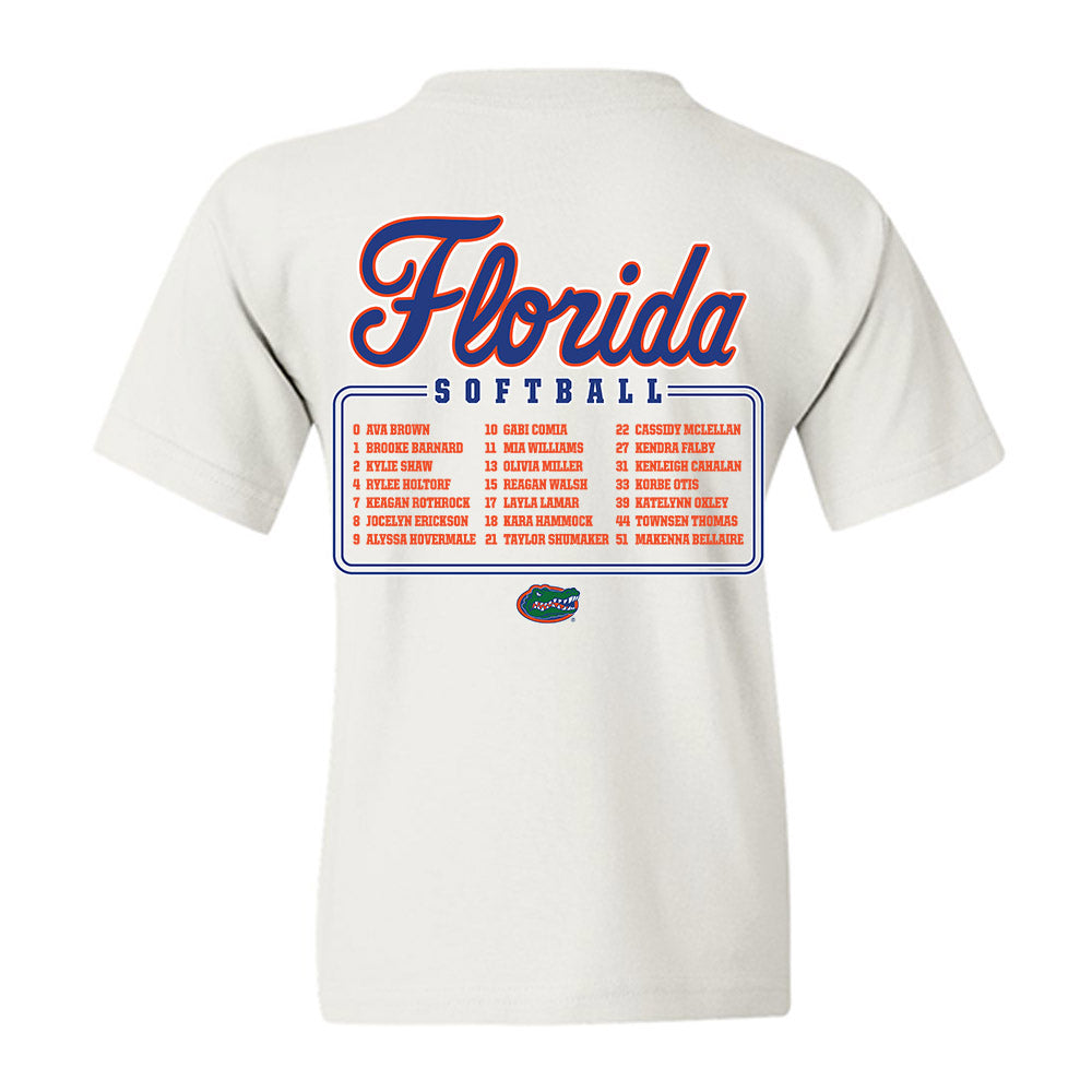 Florida - NCAA Softball : - Roster Youth T-Shirt-1