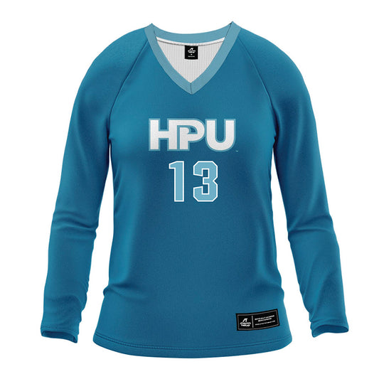 HPU - NCAA Women's Volleyball : Ali Hunstock - Blue Volleyball Jersey-0
