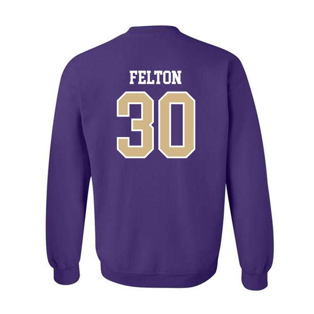 Washington - NCAA Men's Soccer : Jaeger Felton - Classic Shersey Crewneck Sweatshirt-1