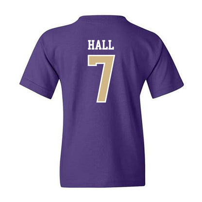 Washington - NCAA Men's Soccer : Alex Hall - Classic Shersey Youth T-Shirt-1