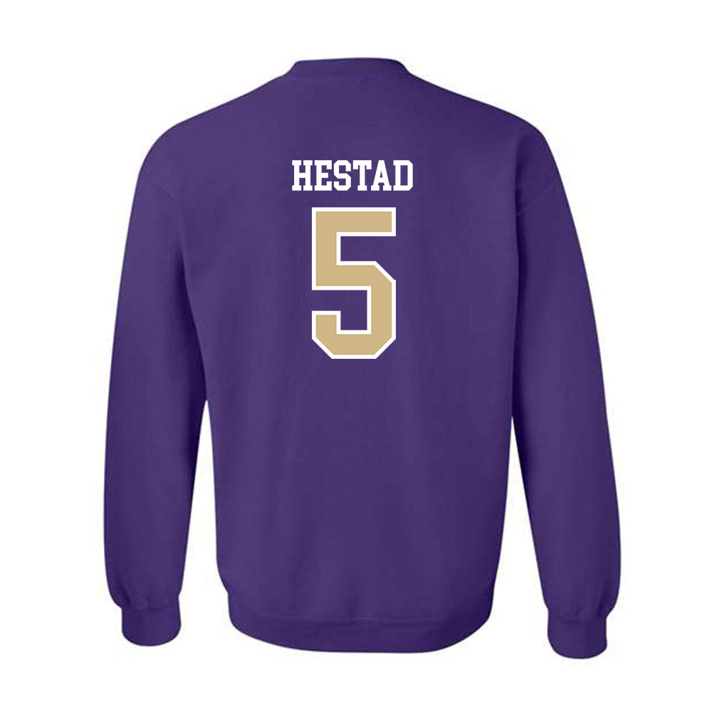 Washington - NCAA Men's Soccer : Asher Hestad - Classic Shersey Crewneck Sweatshirt-1