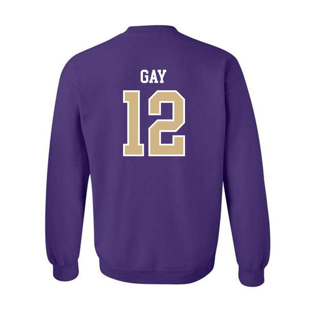 Washington - NCAA Men's Soccer : Carter Gay - Classic Shersey Crewneck Sweatshirt-1