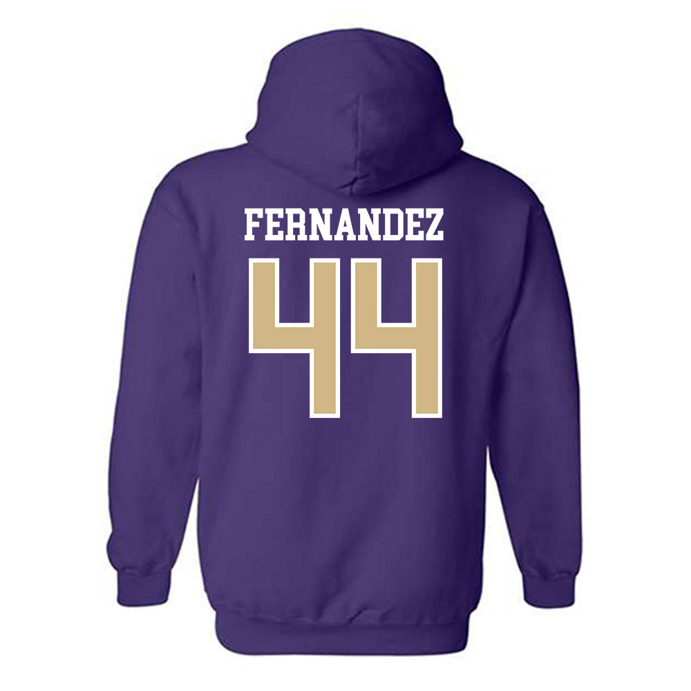 Washington - NCAA Men's Soccer : Gabe Fernandez - Classic Shersey Hooded Sweatshirt-1