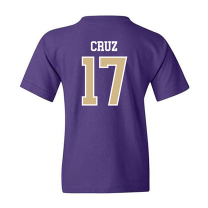 Washington - NCAA Men's Soccer : Cameron Cruz - Classic Shersey Youth T-Shirt-1