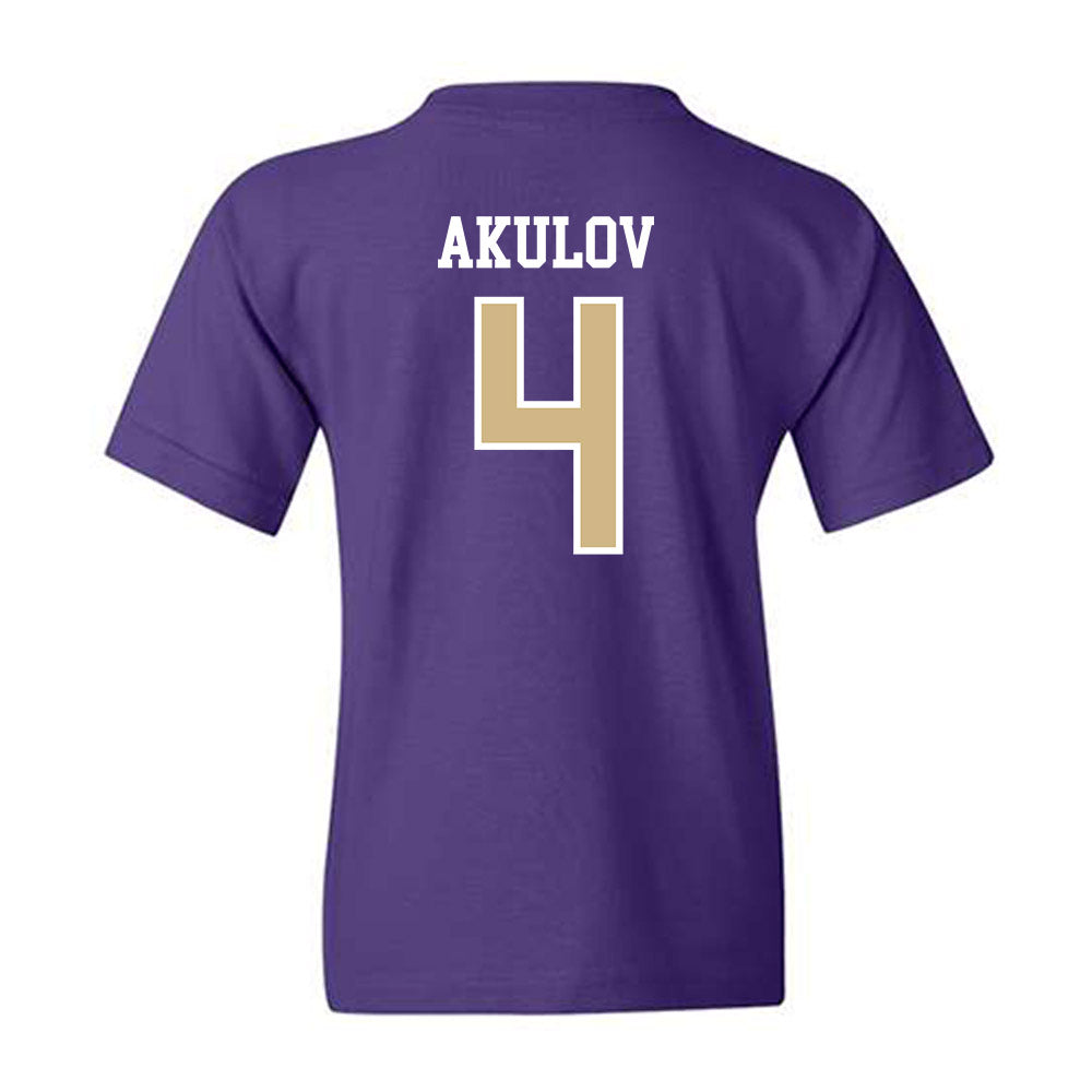 Washington - NCAA Men's Soccer : Egor Akulov - Classic Shersey Youth T-Shirt-1