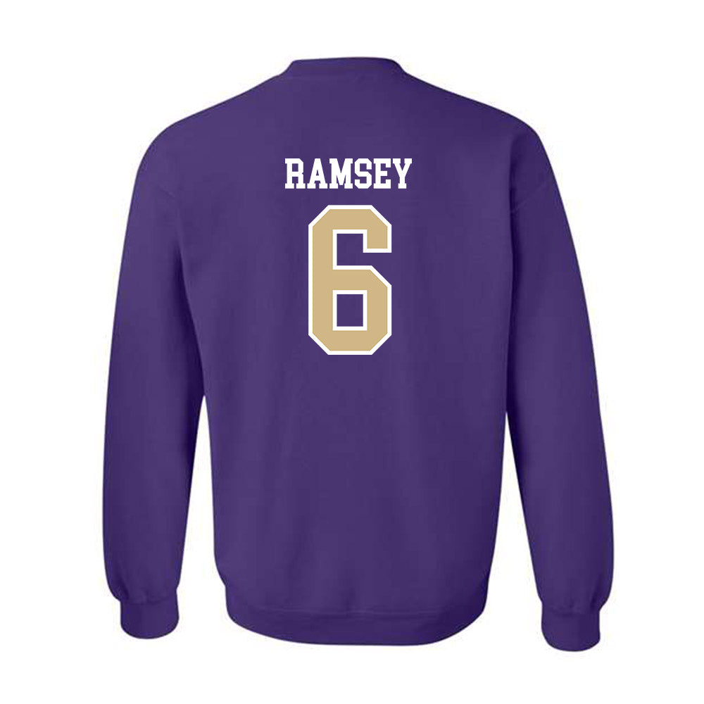 Washington - NCAA Men's Soccer : Zach Ramsey - Classic Shersey Crewneck Sweatshirt-1