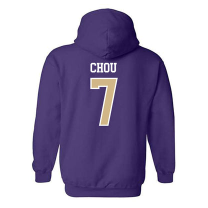 Washington - NCAA Women's Soccer : ANGELICA Chou - Classic Shersey Hooded Sweatshirt-1