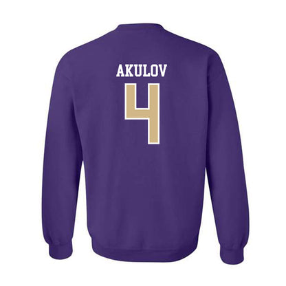 Washington - NCAA Men's Soccer : Egor Akulov - Classic Shersey Crewneck Sweatshirt-1