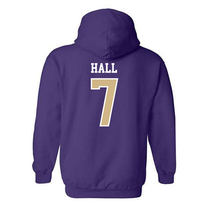 Washington - NCAA Men's Soccer : Alex Hall - Classic Shersey Hooded Sweatshirt-1