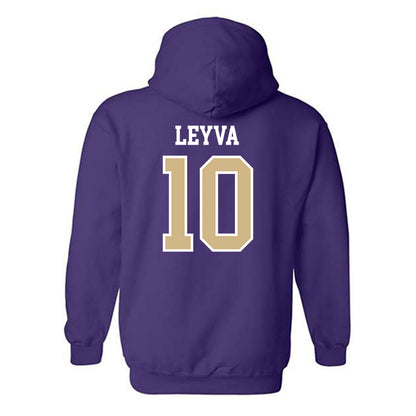 Washington - NCAA Women's Soccer : Andrea Leyva - Classic Shersey Hooded Sweatshirt-1