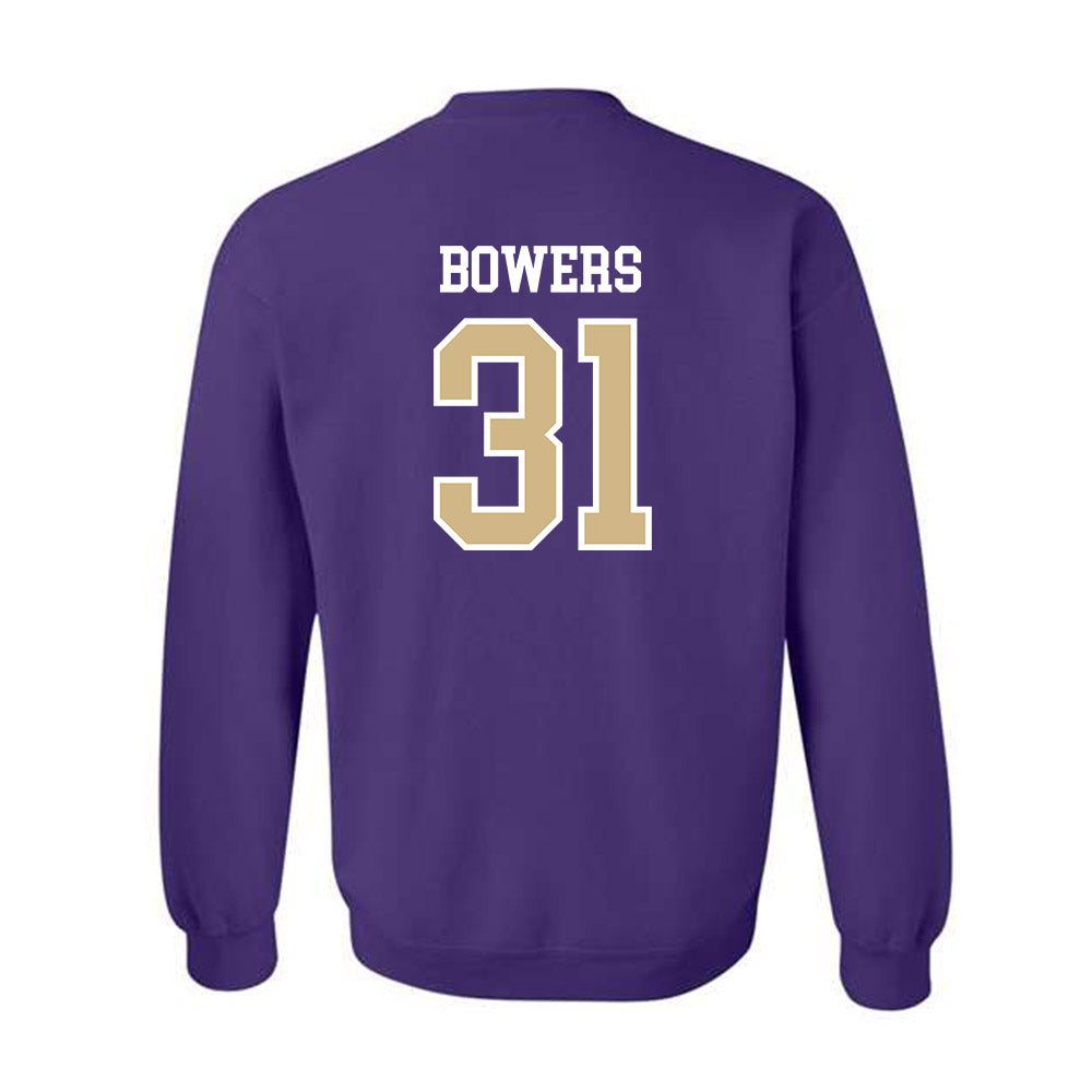Washington - NCAA Men's Soccer : Brecken Bowers - Classic Shersey Crewneck Sweatshirt-1