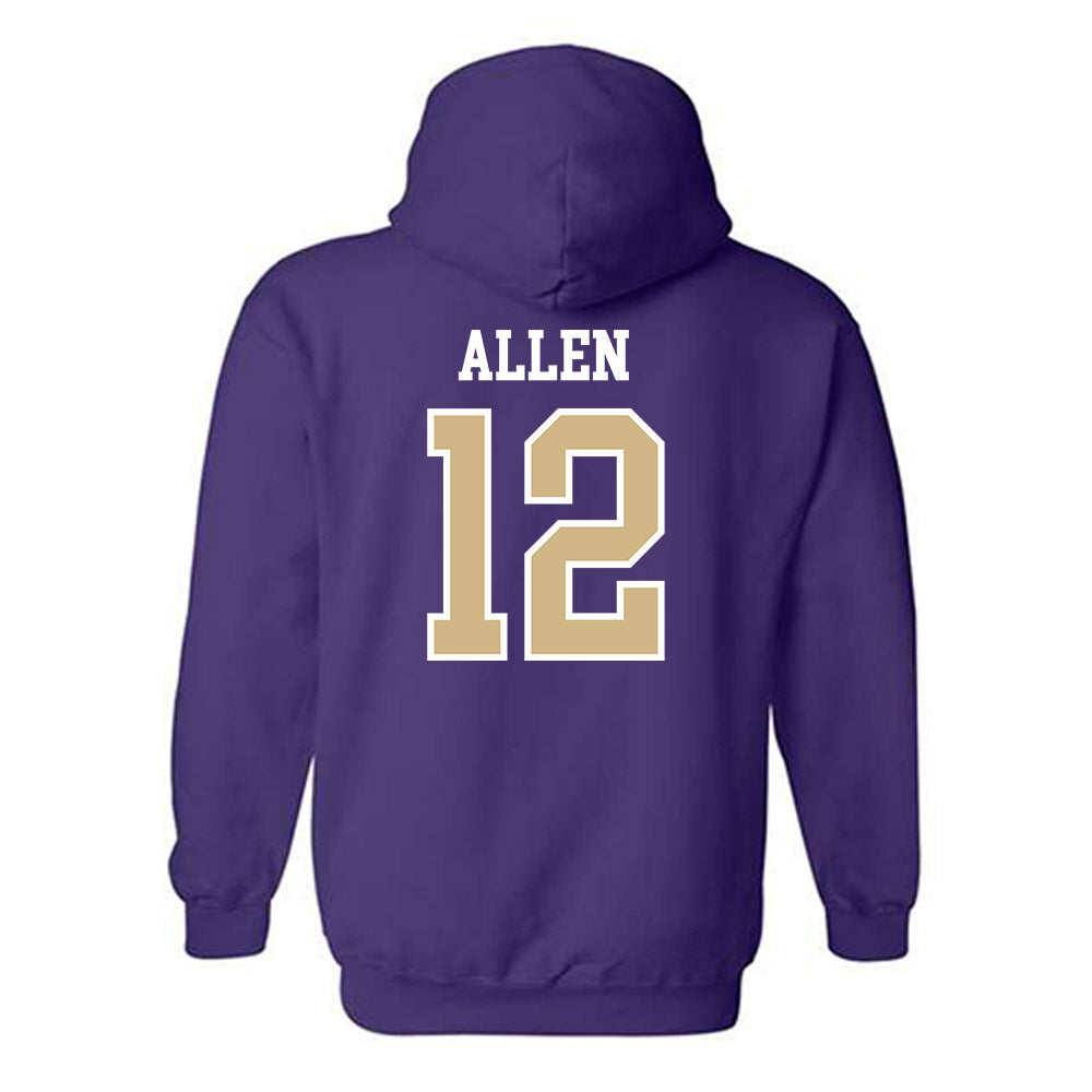 Washington - NCAA Beach Volleyball : Teila Allen - Sports Shersey Hooded Sweatshirt-1