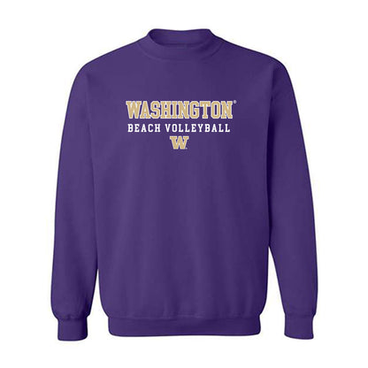 Washington - NCAA Beach Volleyball : Piper Stephenson - Sports Shersey Crewneck Sweatshirt-0