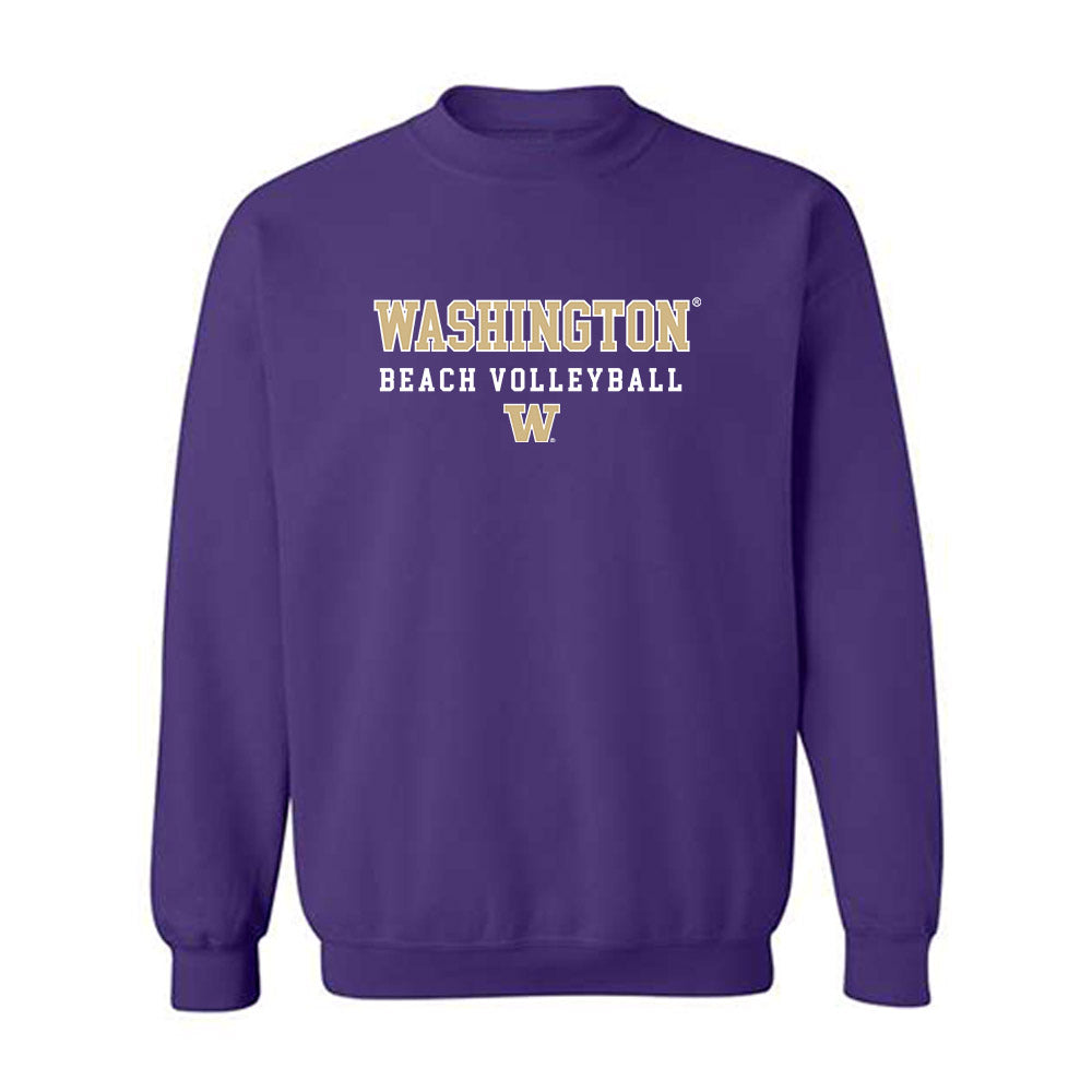 Washington - NCAA Beach Volleyball : MayaMay Brown - Sports Shersey Crewneck Sweatshirt-0
