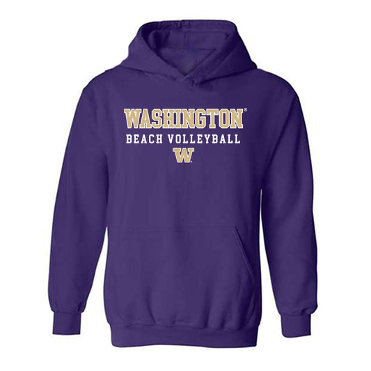 Washington - NCAA Beach Volleyball : Teila Allen - Sports Shersey Hooded Sweatshirt-0