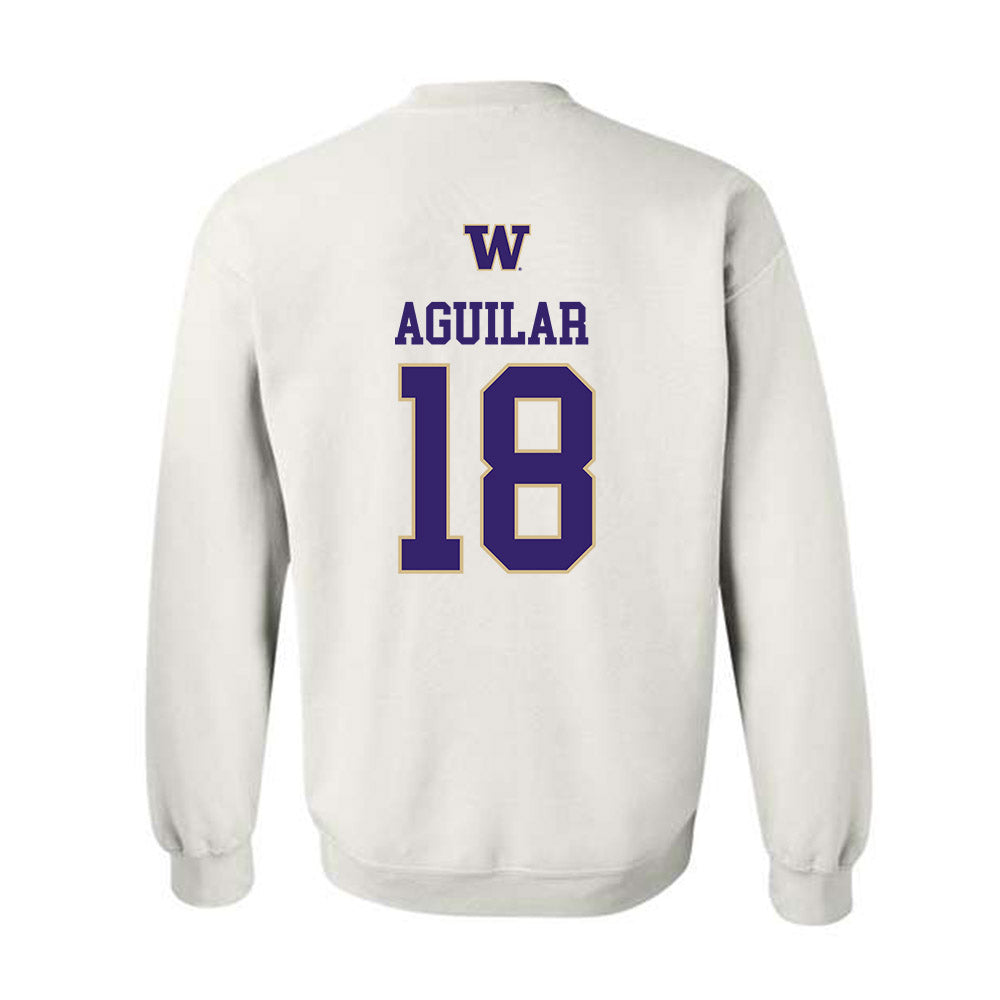 Washington - NCAA Women's Soccer : Vanessa Aguilar - Sports Shersey Crewneck Sweatshirt-1