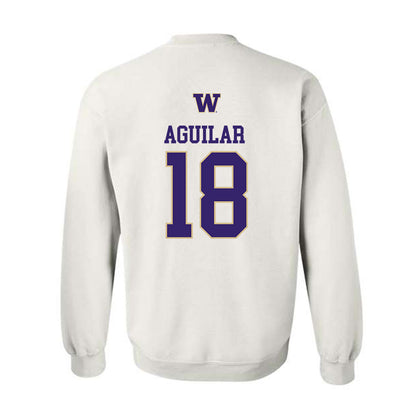 Washington - NCAA Women's Soccer : Vanessa Aguilar - Sports Shersey Crewneck Sweatshirt-1