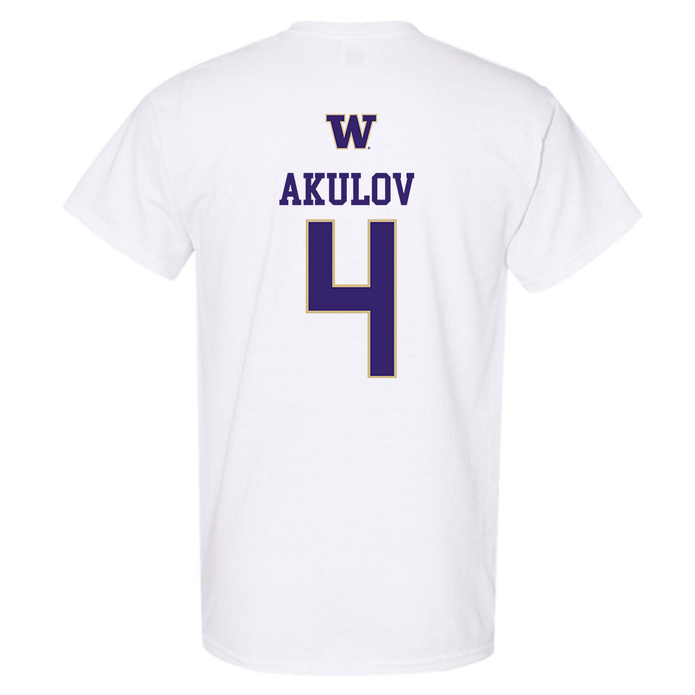 Washington - NCAA Men's Soccer : Egor Akulov - Sports Shersey T-Shirt-1