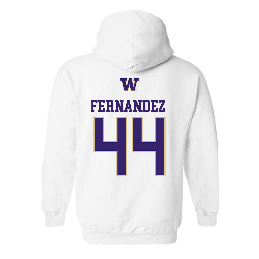 Washington - NCAA Men's Soccer : Gabe Fernandez - Sports Shersey Hooded Sweatshirt-1