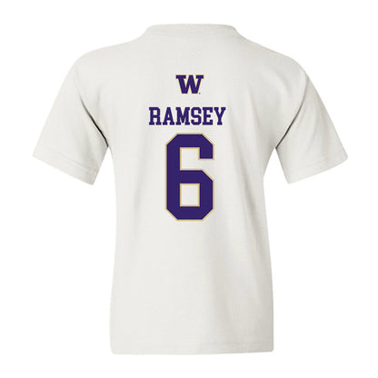 Washington - NCAA Men's Soccer : Zach Ramsey - Sports Shersey Youth T-Shirt-1
