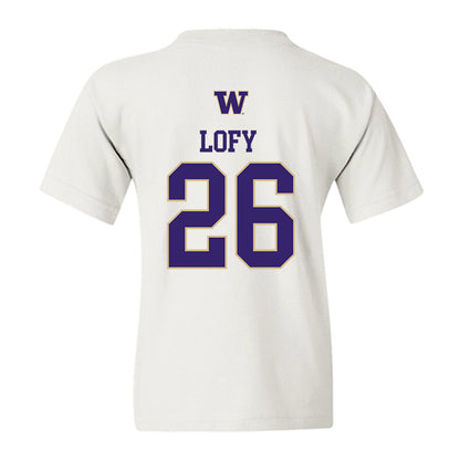 Washington - NCAA Men's Soccer : Connor Lofy - Sports Shersey Youth T-Shirt-1