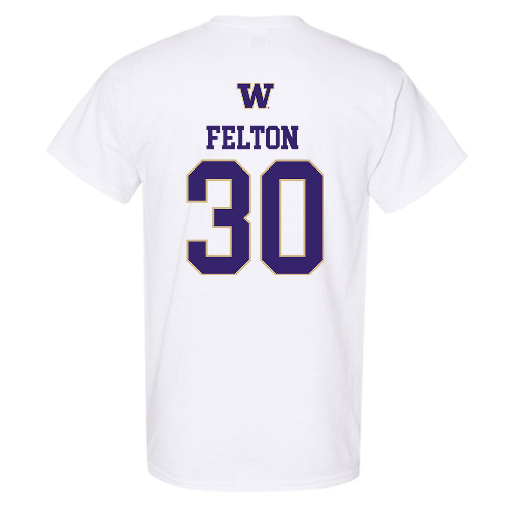 Washington - NCAA Men's Soccer : Jaeger Felton - Sports Shersey T-Shirt-1