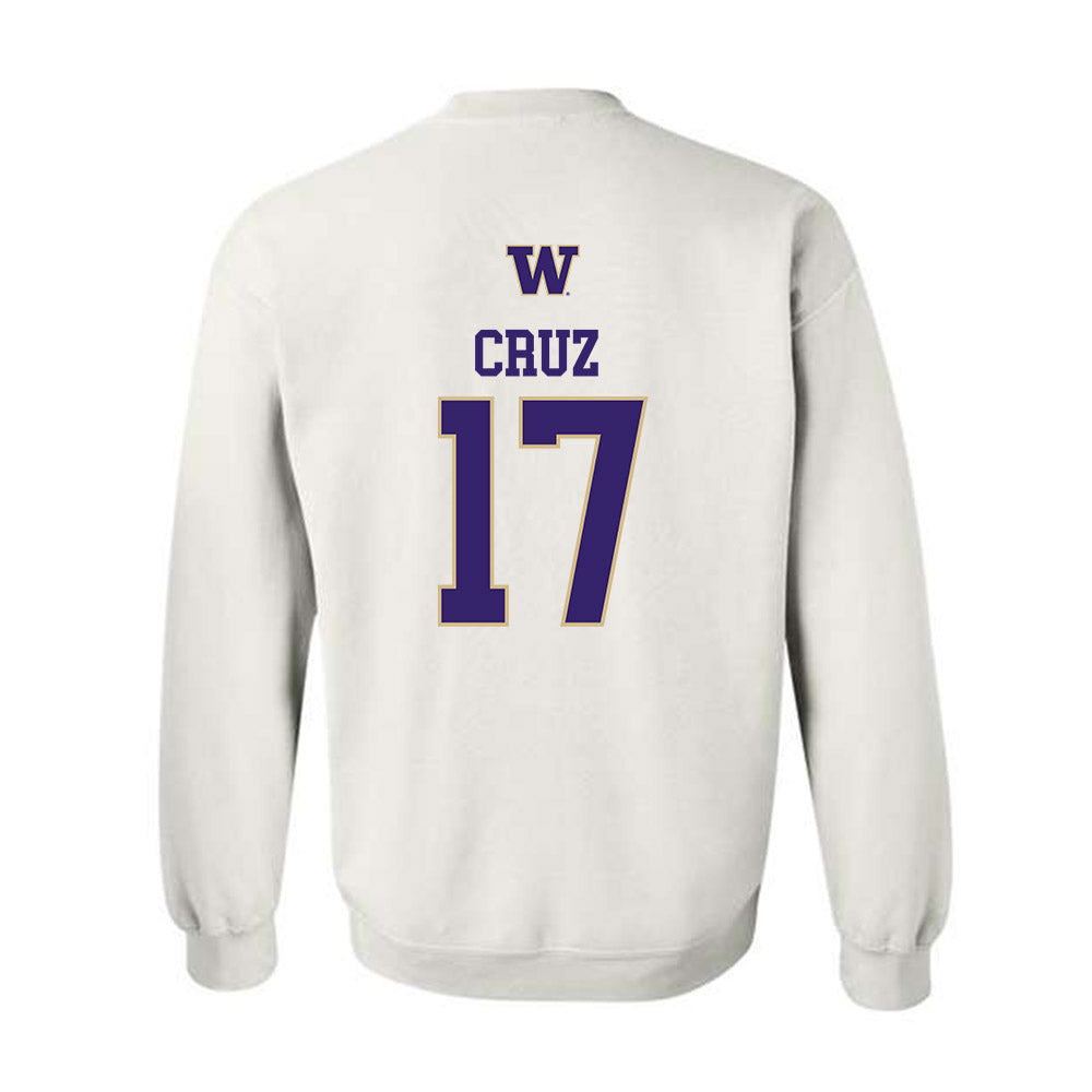 Washington - NCAA Men's Soccer : Cameron Cruz - Sports Shersey Crewneck Sweatshirt-1