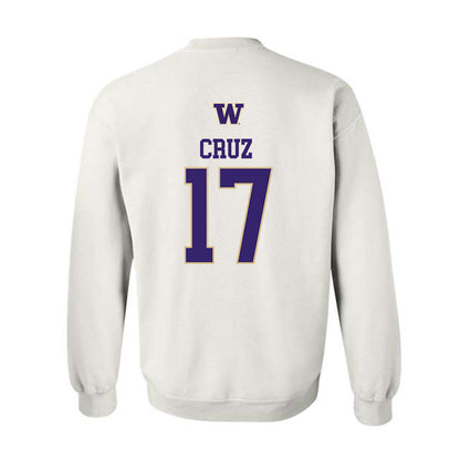 Washington - NCAA Men's Soccer : Cameron Cruz - Sports Shersey Crewneck Sweatshirt-1