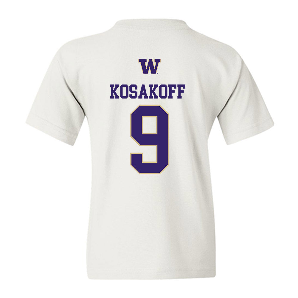 Washington - NCAA Men's Soccer : Charlie Kosakoff - Sports Shersey Youth T-Shirt-1