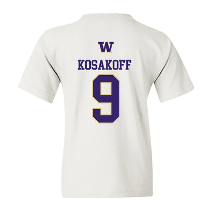 Washington - NCAA Men's Soccer : Charlie Kosakoff - Sports Shersey Youth T-Shirt-1