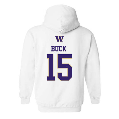 Washington - NCAA Women's Soccer : Alex Buck - Sports Shersey Hooded Sweatshirt-1