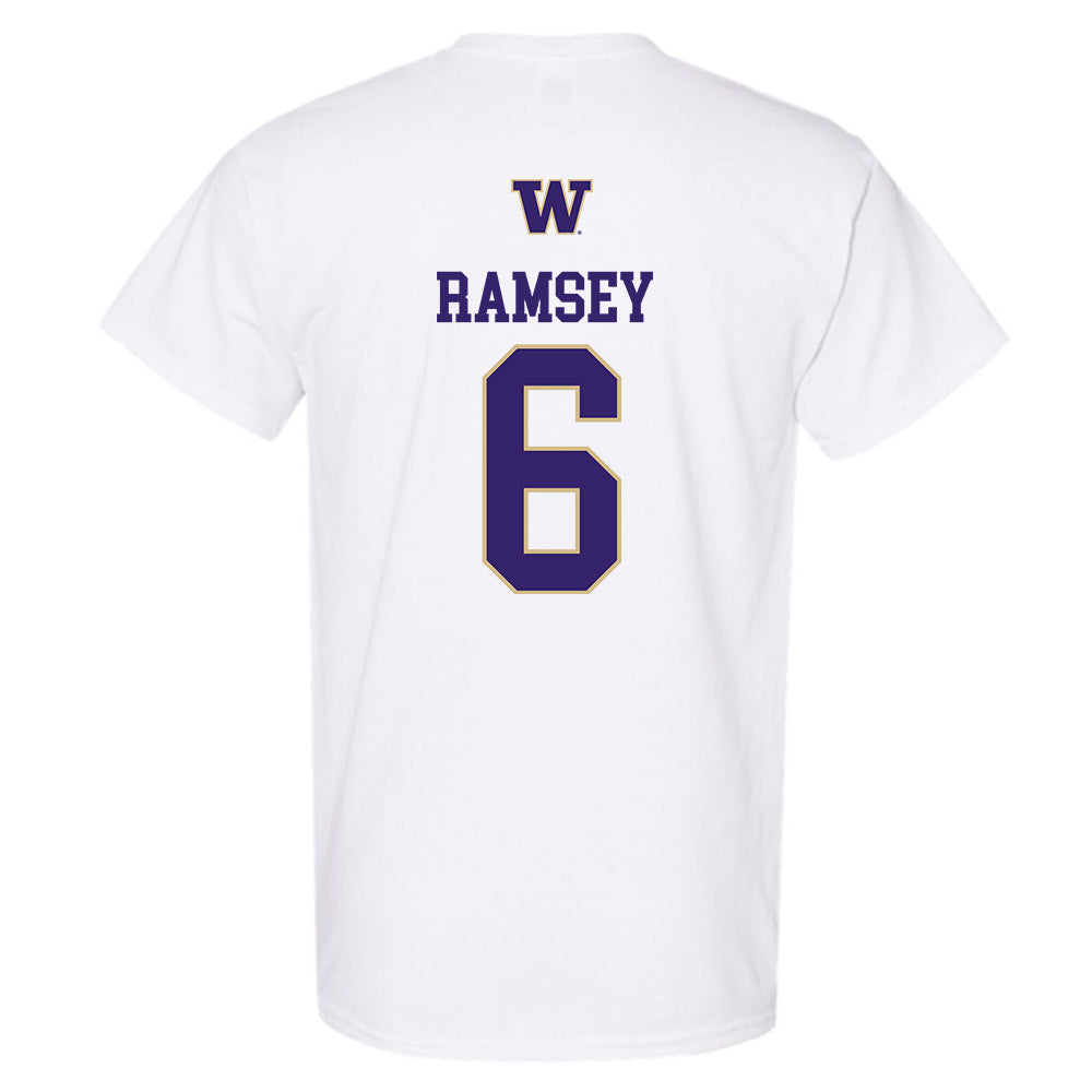 Washington - NCAA Men's Soccer : Zach Ramsey - Sports Shersey T-Shirt-1