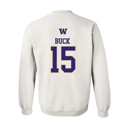 Washington - NCAA Women's Soccer : Alex Buck - Sports Shersey Crewneck Sweatshirt-1