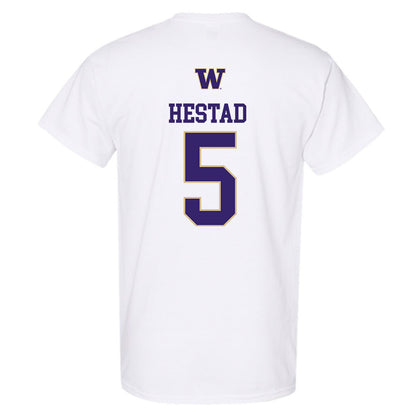 Washington - NCAA Men's Soccer : Asher Hestad - Sports Shersey T-Shirt-1