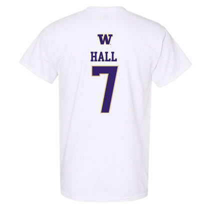 Washington - NCAA Men's Soccer : Alex Hall - Sports Shersey T-Shirt-1